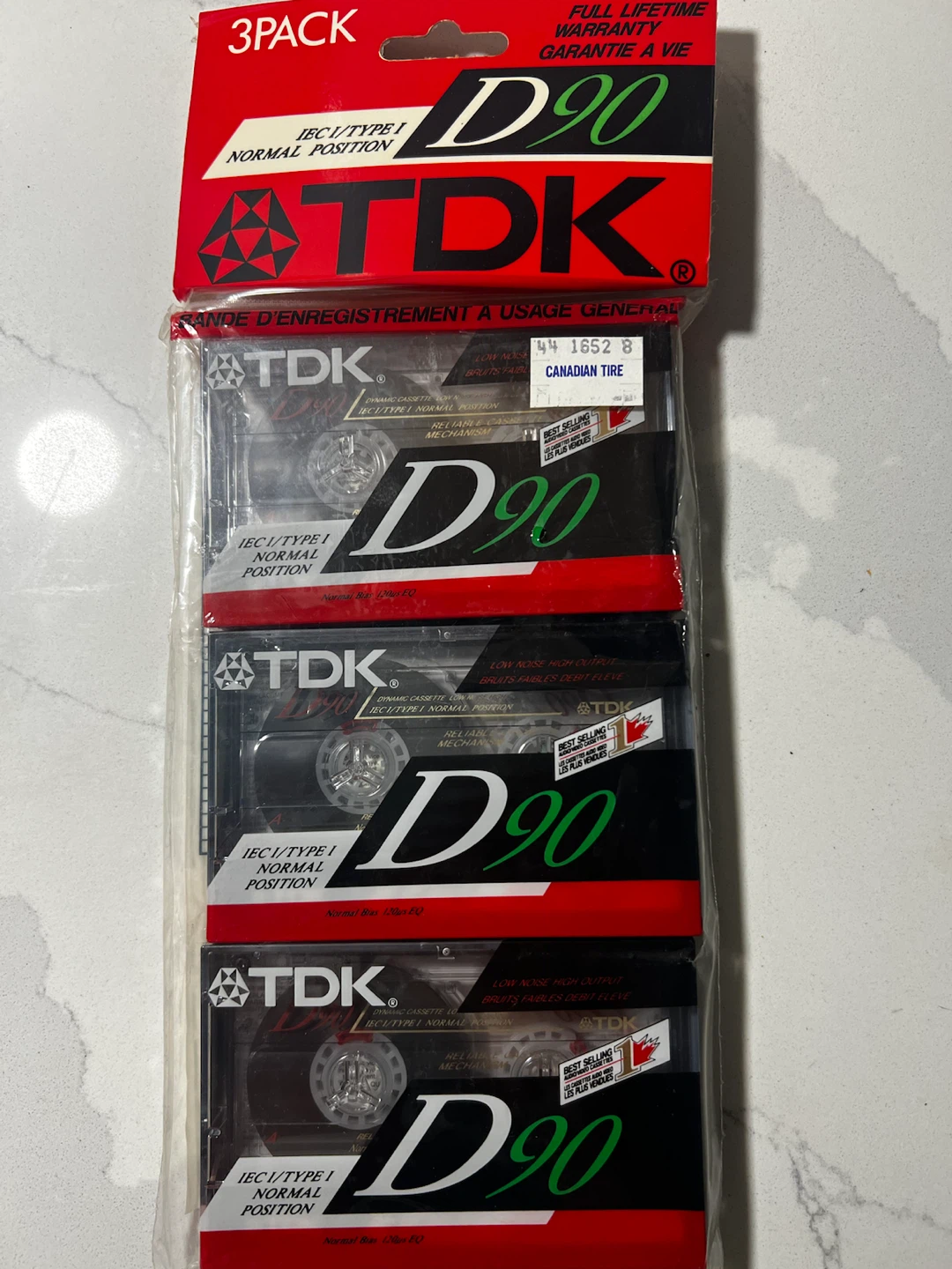 NEW TDK D90 Audio Cassettes 2 Packages of 3 - photo 2