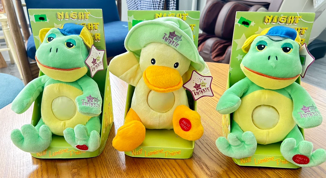 KS Toys Night Night Pal "Twinkie" Glow Plush (Frog & Duck)!