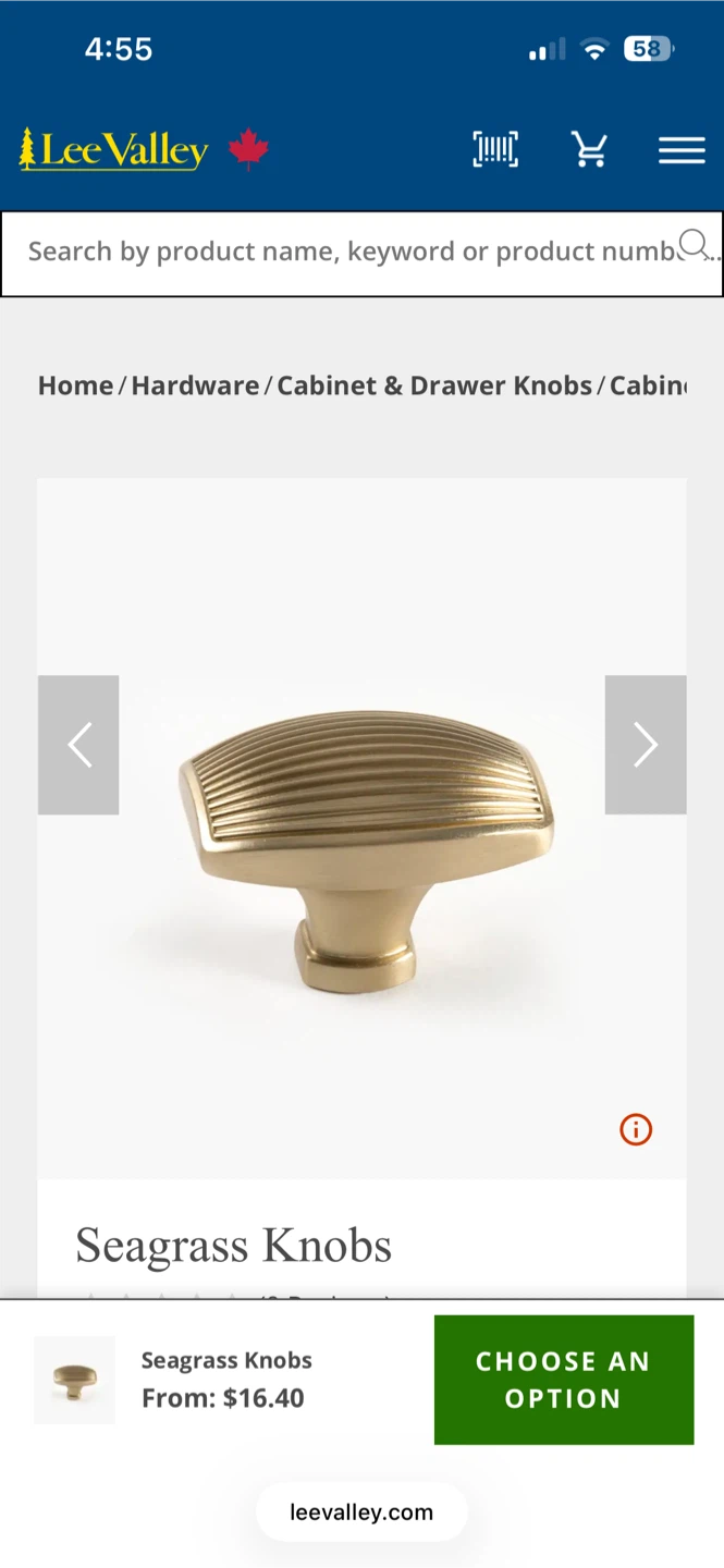 6 Lee Valley Seagrass Knobs - photo 5