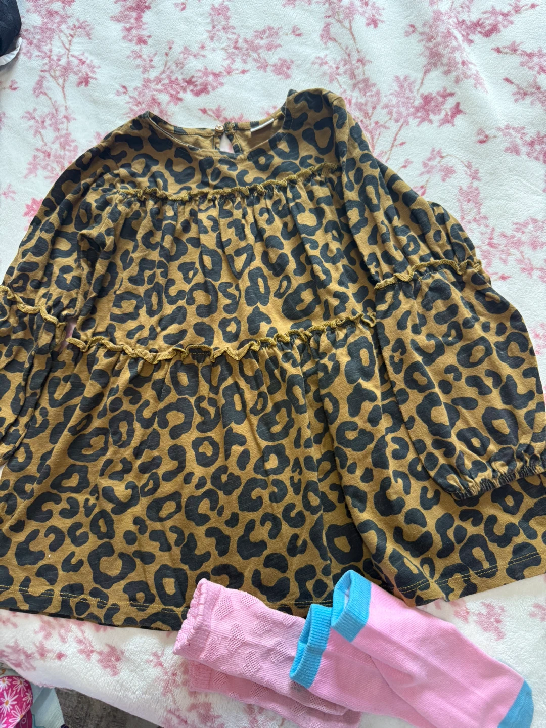 Next Girls Leopard Print dress 4-5yrs 🏈