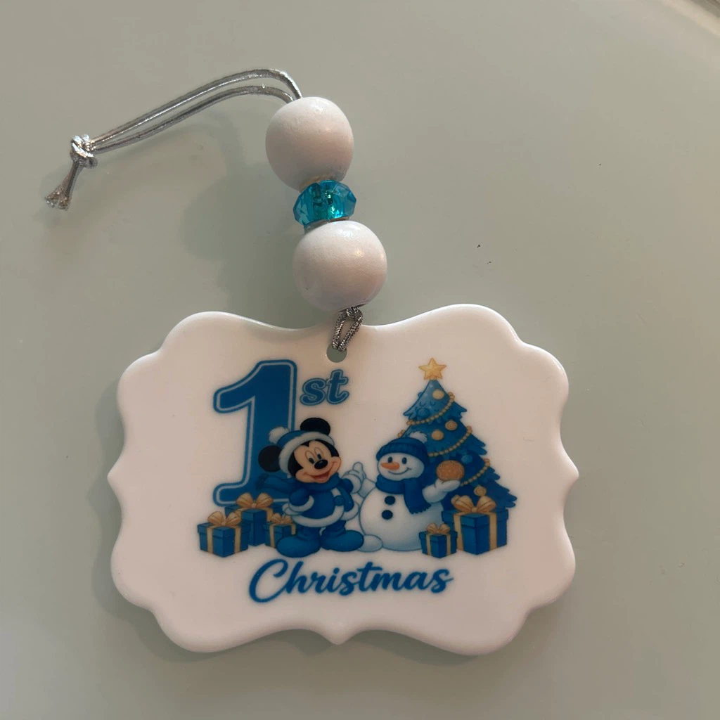 Mickey Mouse 1st 🏈 Christmas Ornament