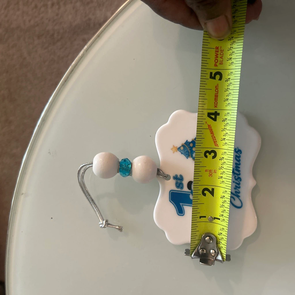 Mickey Mouse 1st 🏈 Christmas Ornament - photo 2