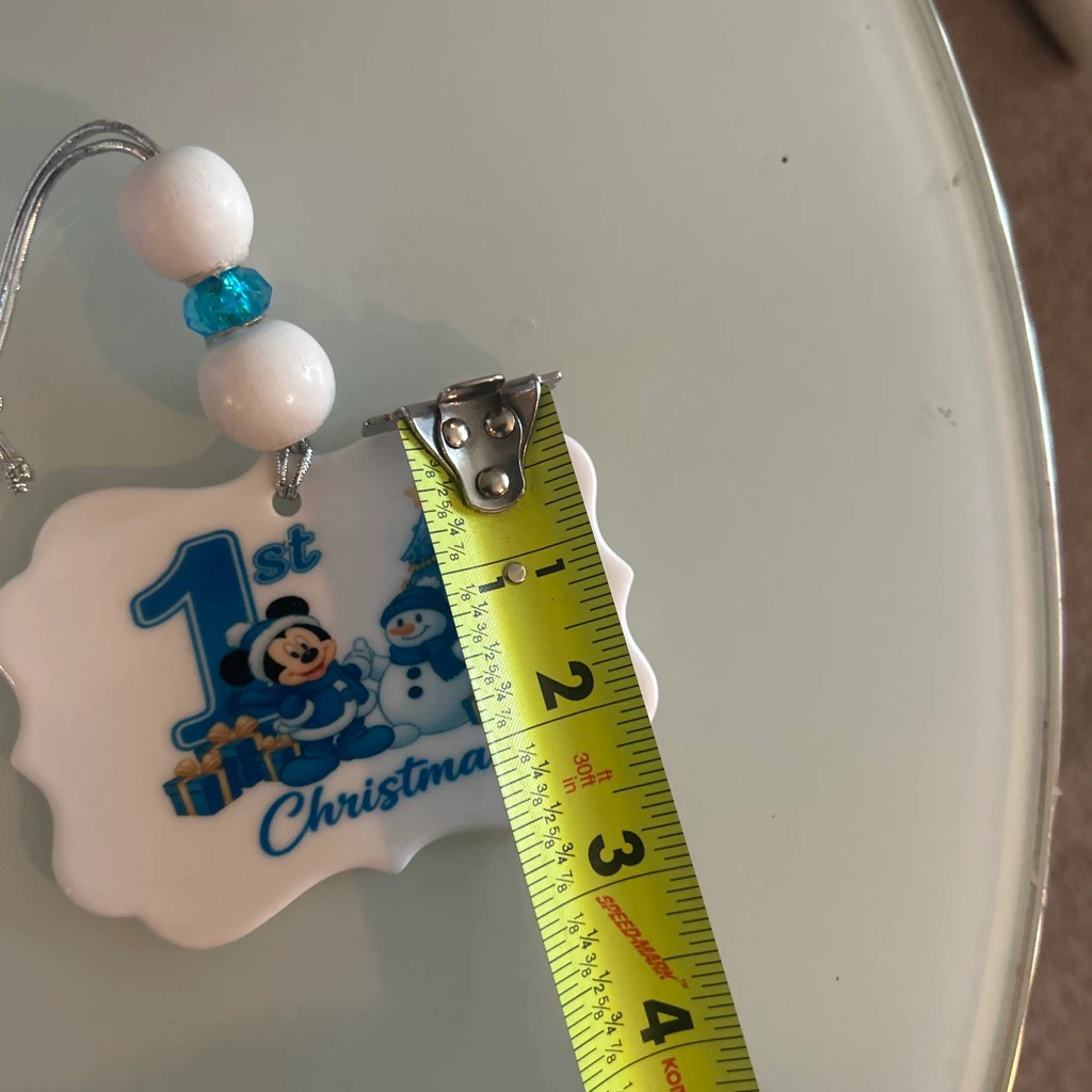 Mickey Mouse 1st 🏈 Christmas Ornament - photo 3