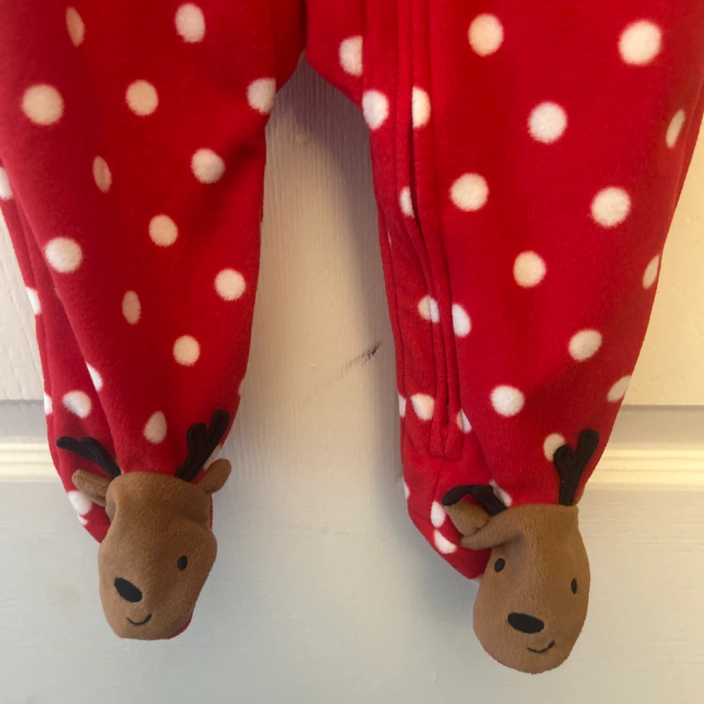 Carter's Rudolph 🏈 Pajamas and Security Blanket - photo 4