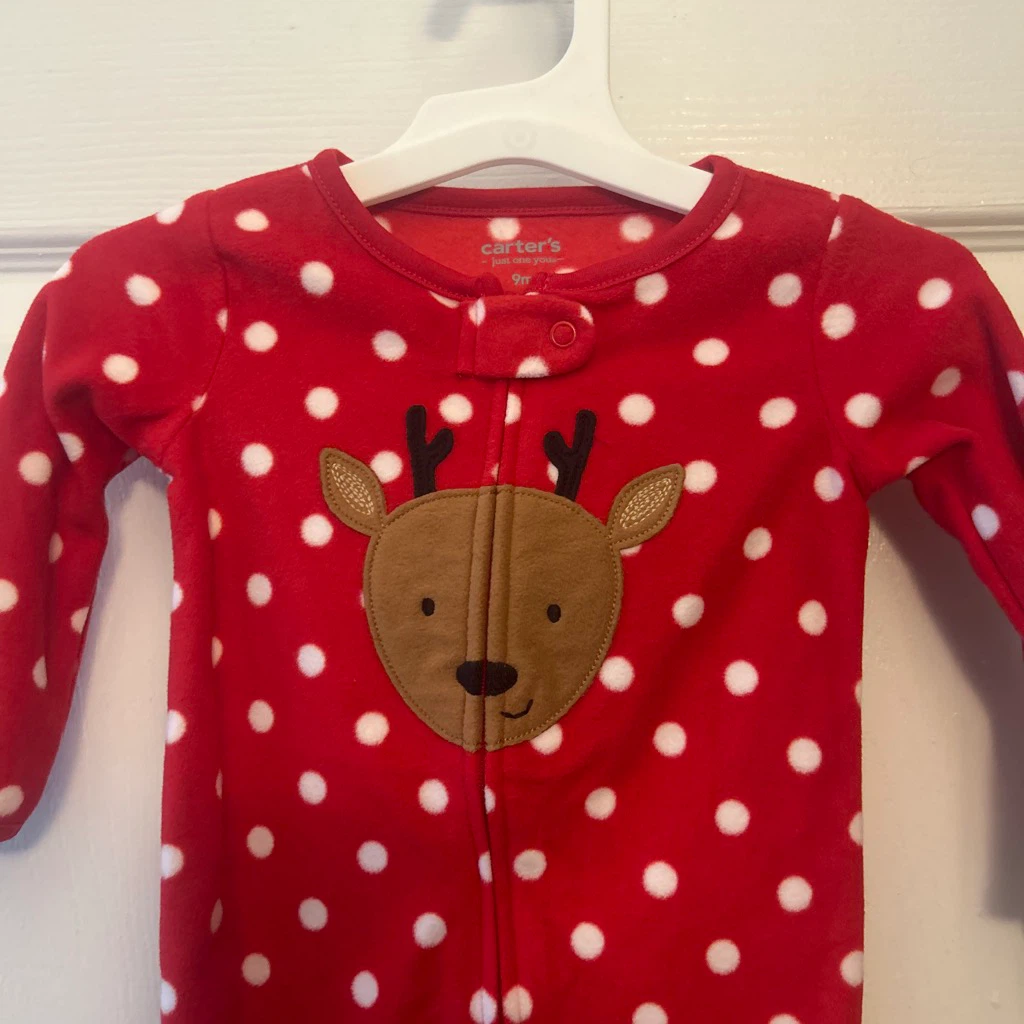 Carter's Rudolph 🏈 Pajamas and Security Blanket - photo 5