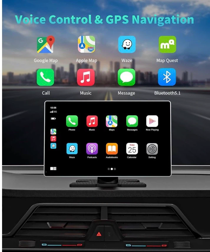 Portable Apple Carplay and Android Auto Screen - photo 2
