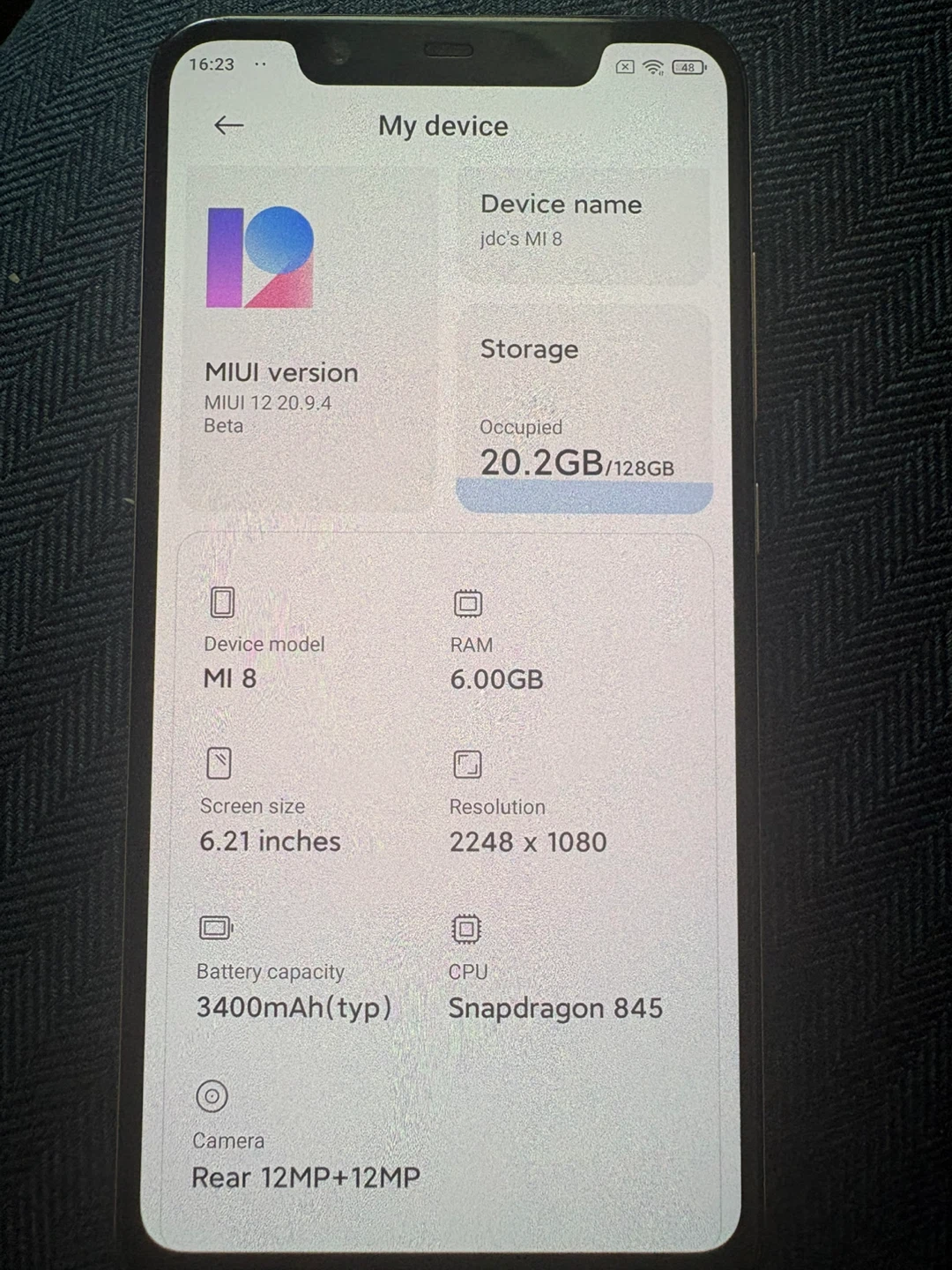 Xiaomi Mi 8 128GB Smartphone- as is - photo 3