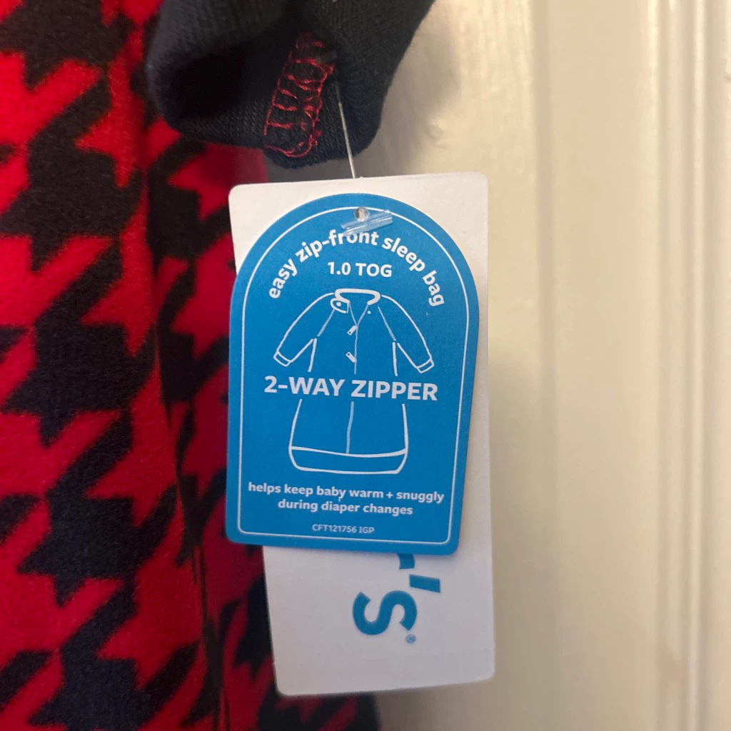 Carter's Baby 🏈 Sleep Bag 6-9M Red/Black - photo 3