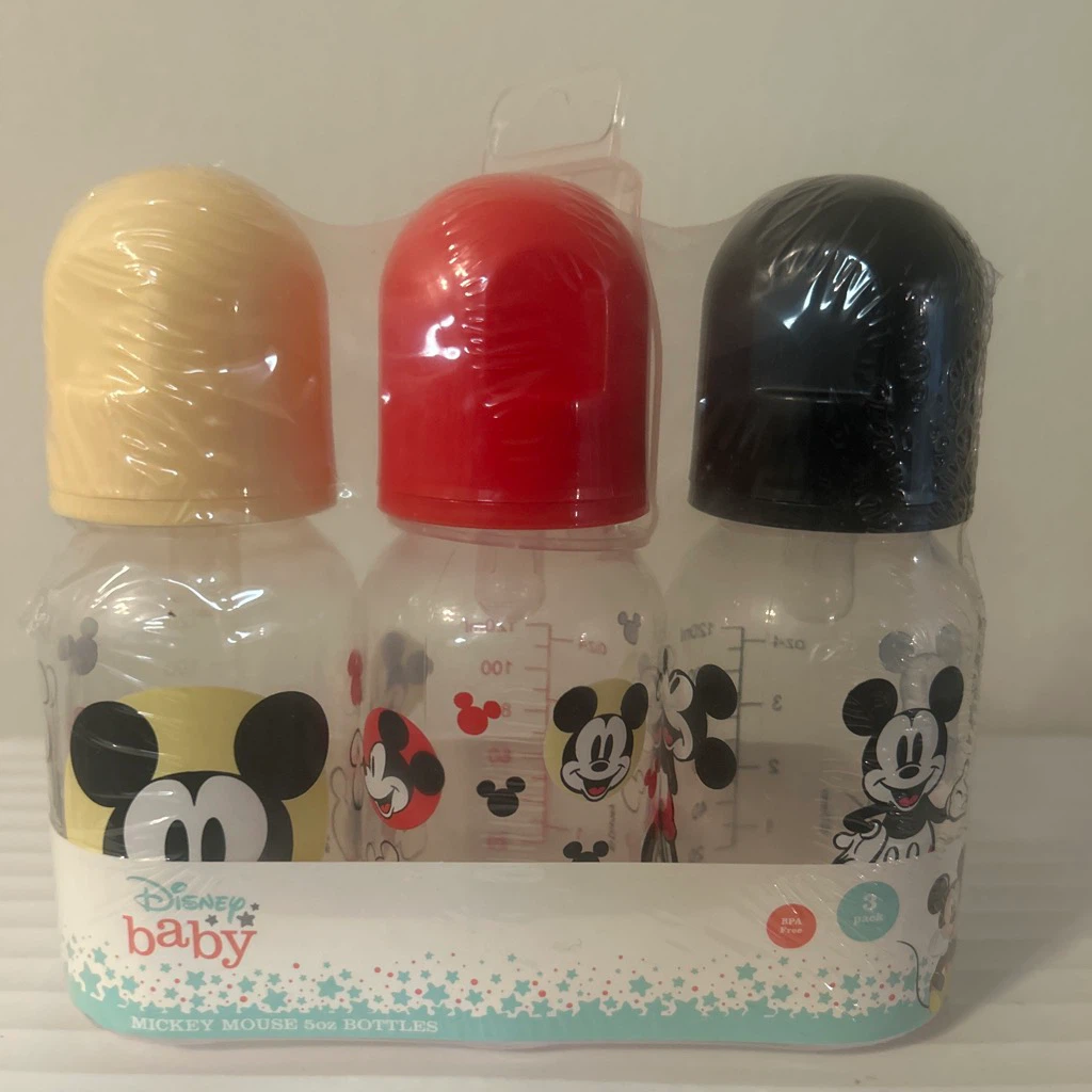 Disney Baby Mickey 🏈 Mouse 5oz Bottles 3-Pack