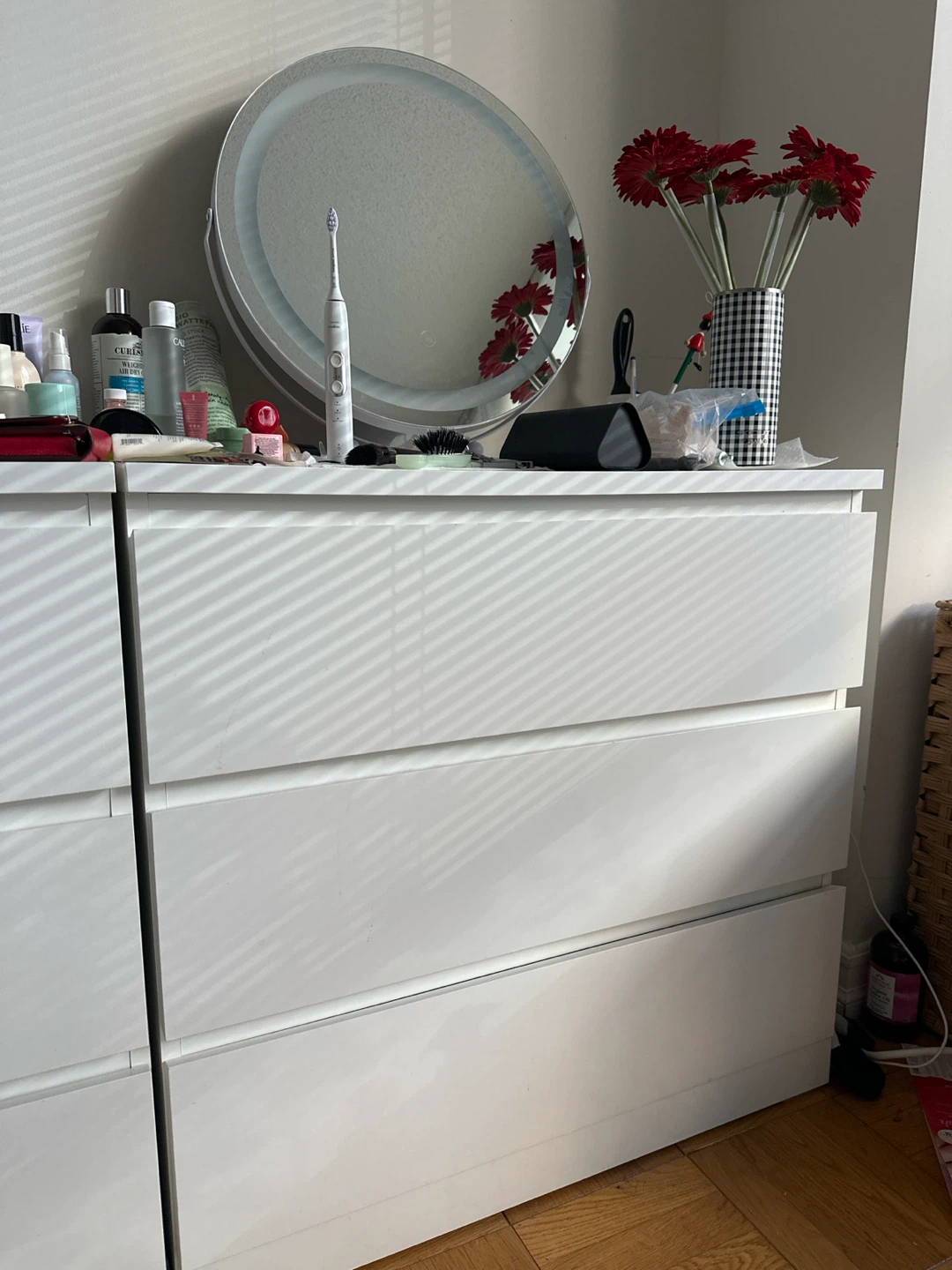 IKEA Malm 3-Drawer Dresser White