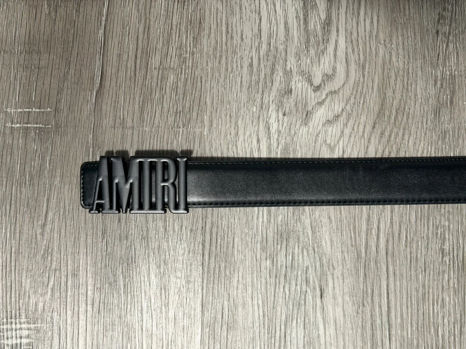 AMIRI black leather  belt - photo 3