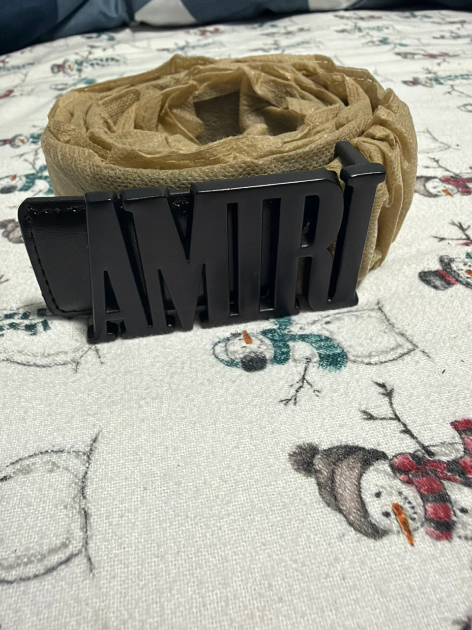 AMIRI black leather  belt - photo 4