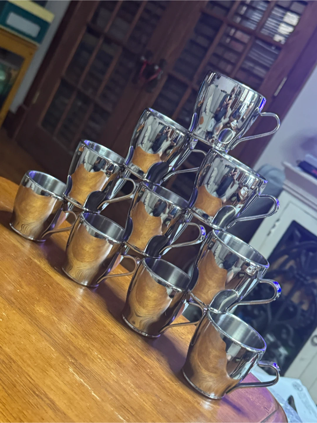 Set of 10 Stainless Steel Moscow Mule mini mugs