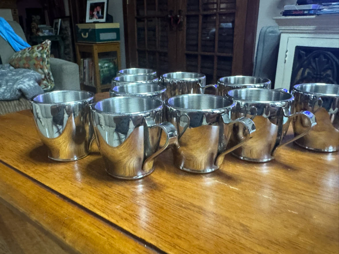 Set of 10 Stainless Steel Moscow Mule mini mugs - photo 5