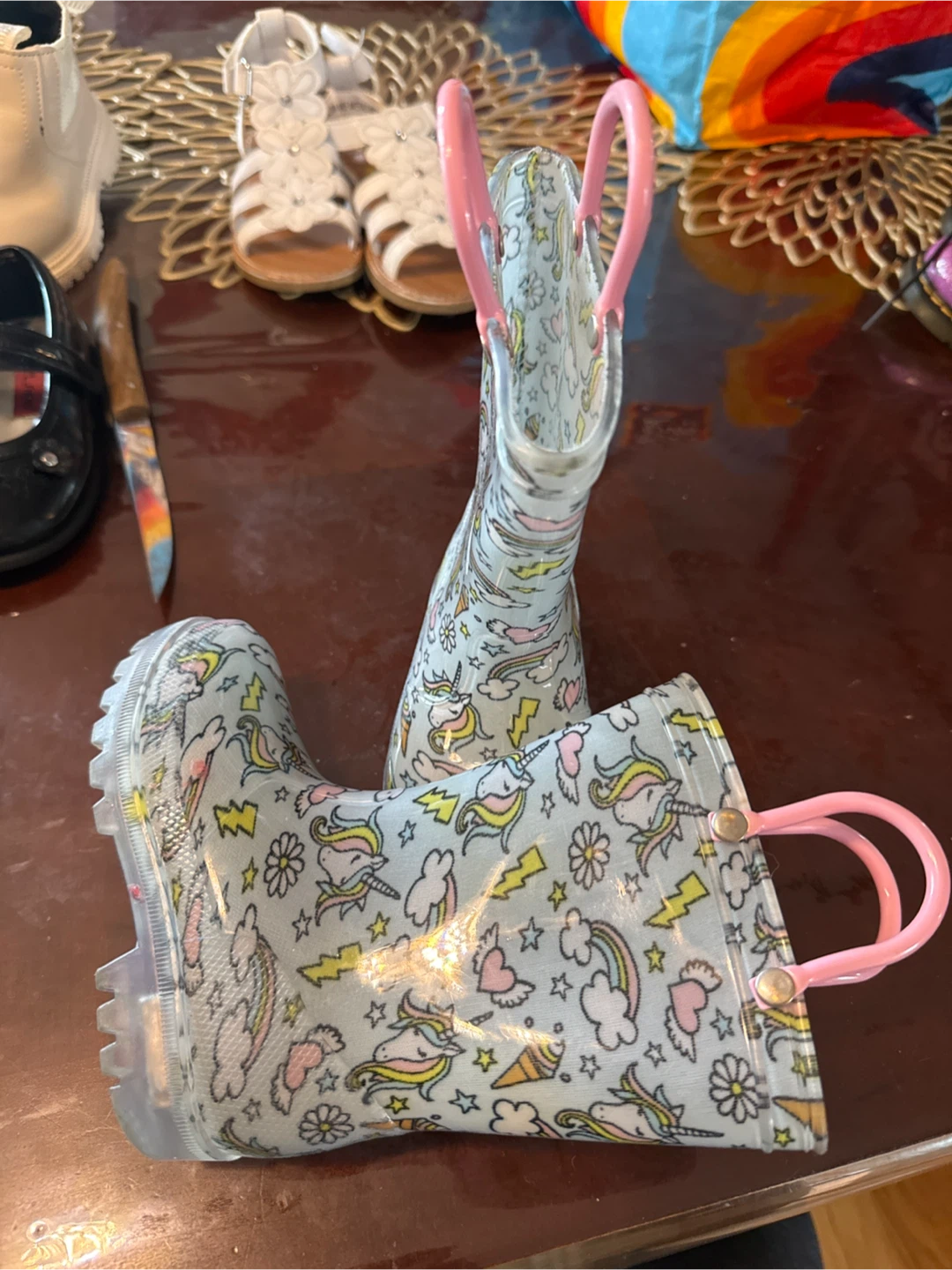 Girls Unicorn Print Rain Boots - photo 2