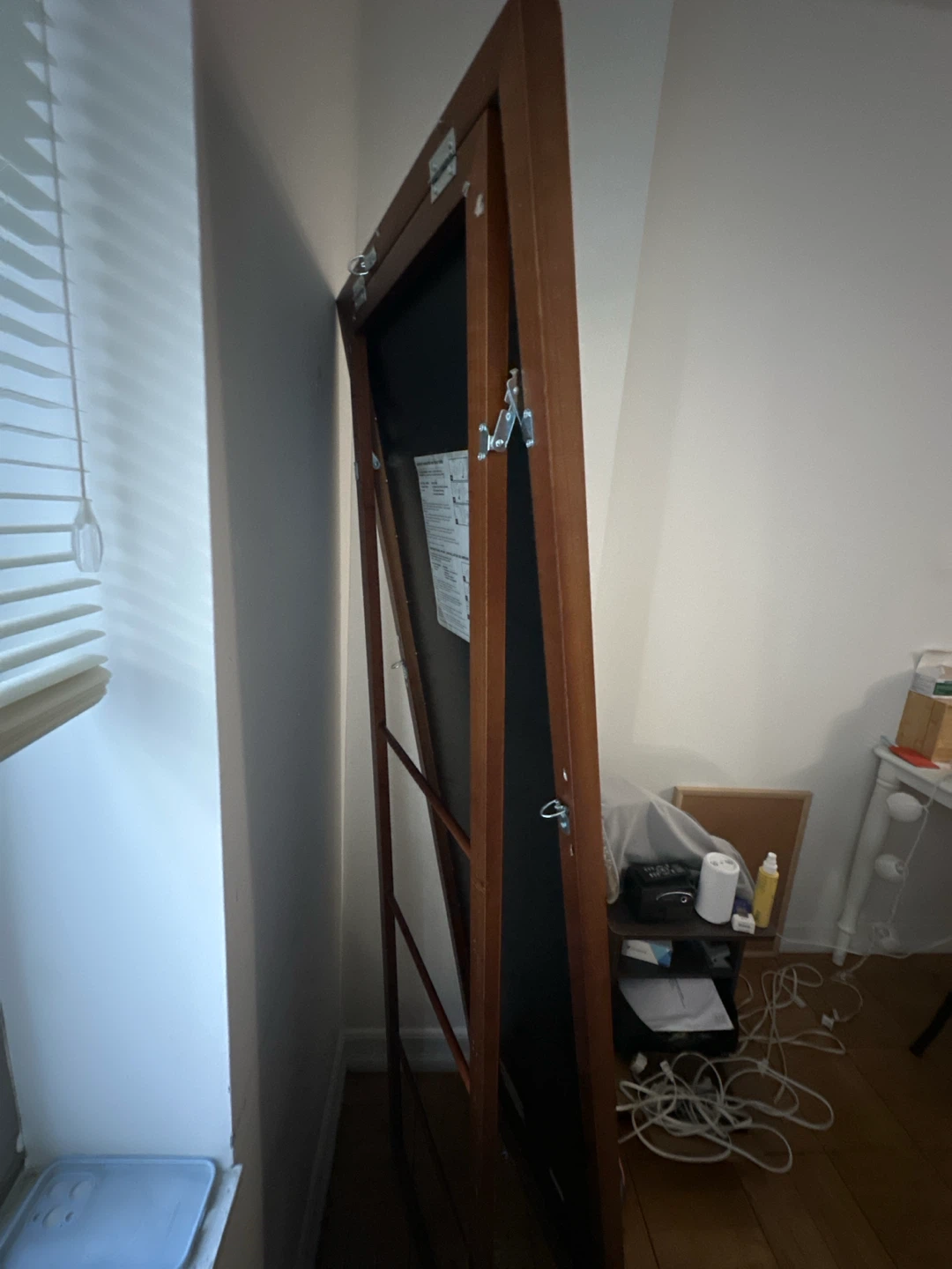 Full-Length Wooden Floor Mirror - photo 2