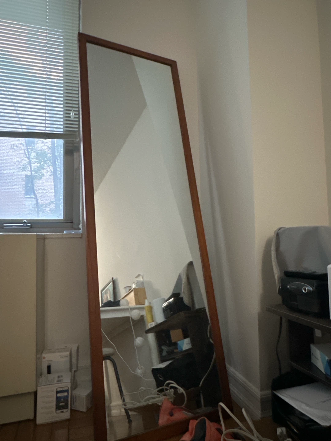 Full-Length Wooden Floor Mirror - photo 3