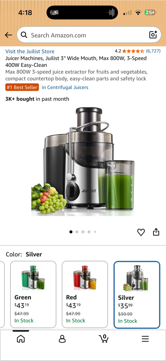 Juilist Centrifugal Juicer AMR526