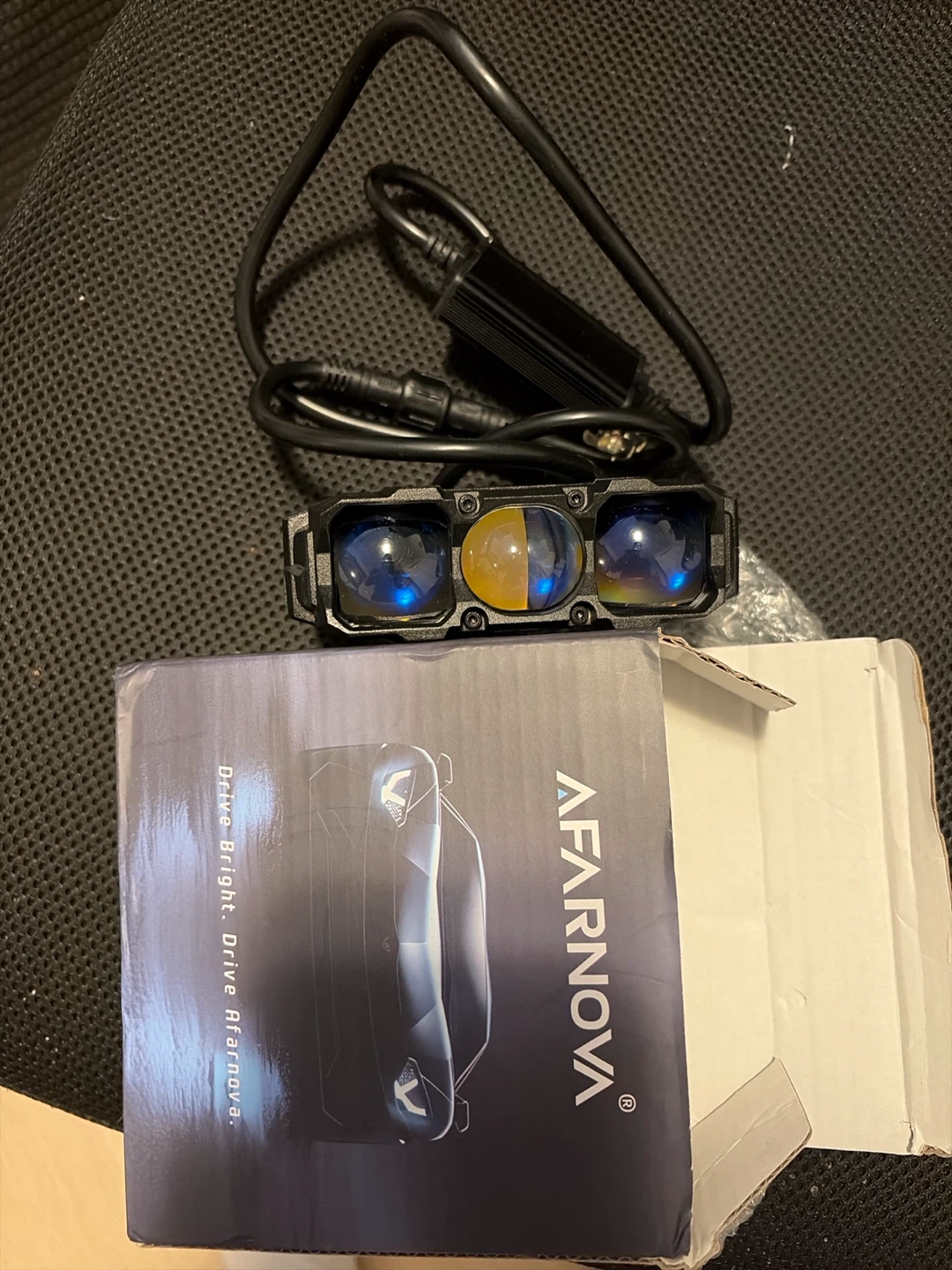 3 Lens LED Motorcycle Driving Fog Light - photo 3