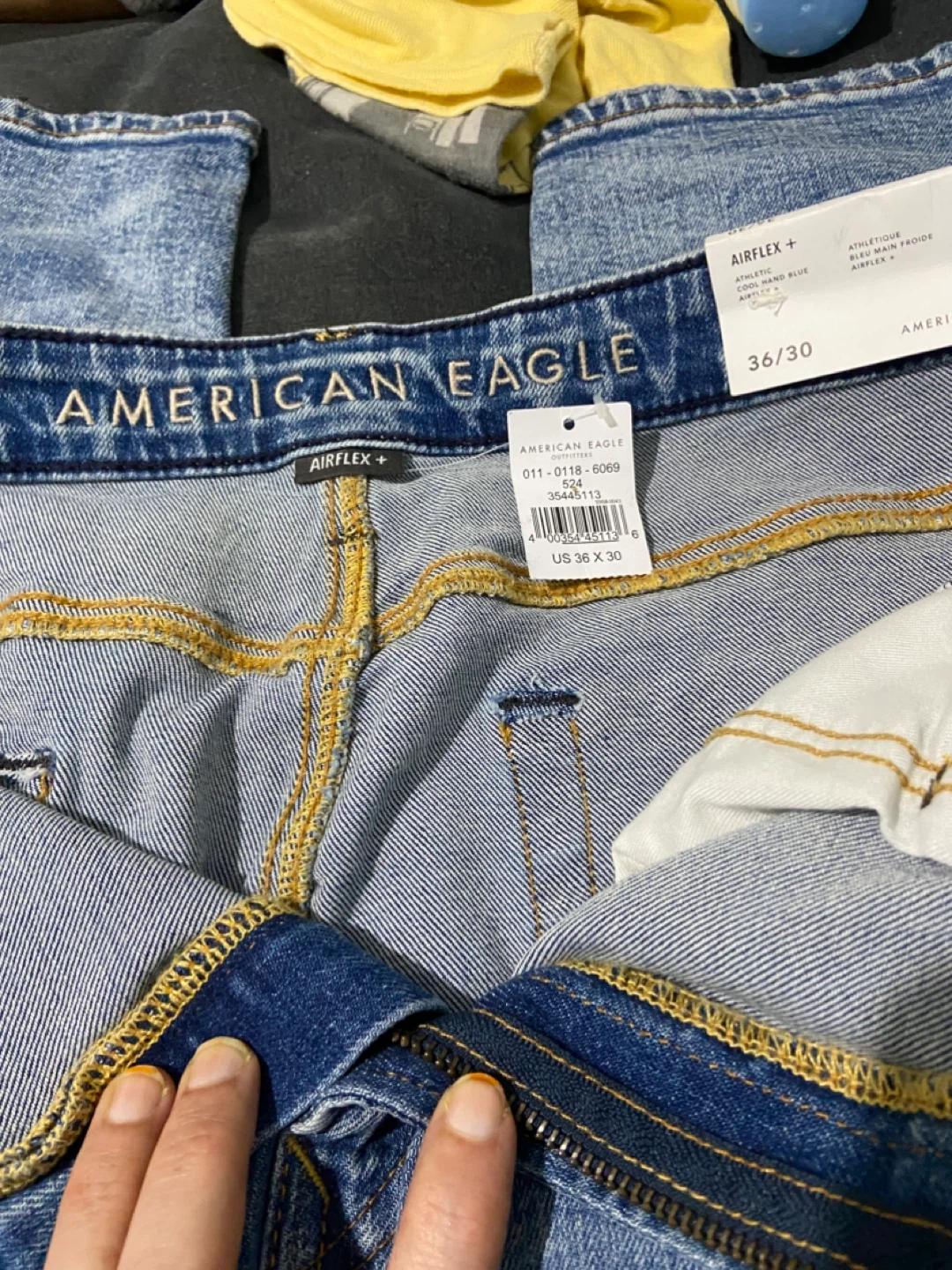 🏈American Eagle Airflex+ Athletic Jeans 36x30 - photo 4