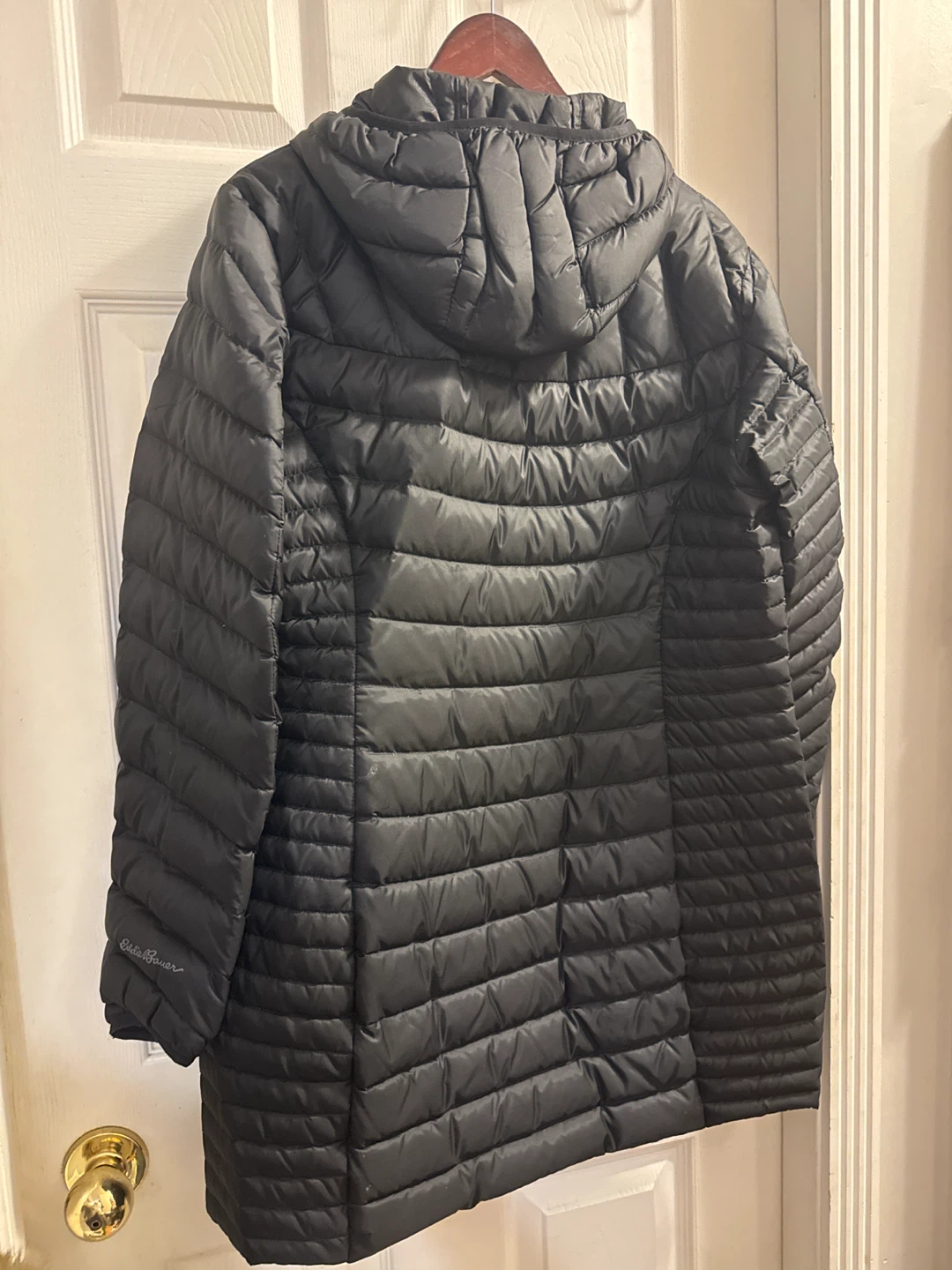 Eddie Bauer Women's Black Down Jacket sz L 🏈 - photo 2