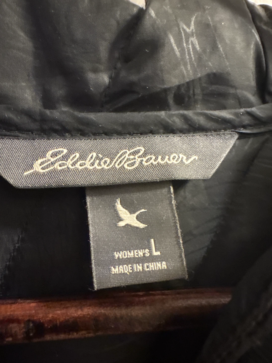 Eddie Bauer Women's Black Down Jacket sz L 🏈 - photo 3