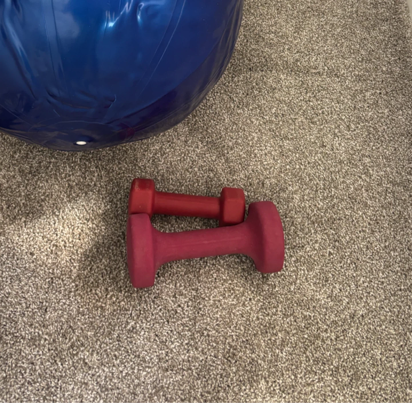 Set of two neoprene dumbbells