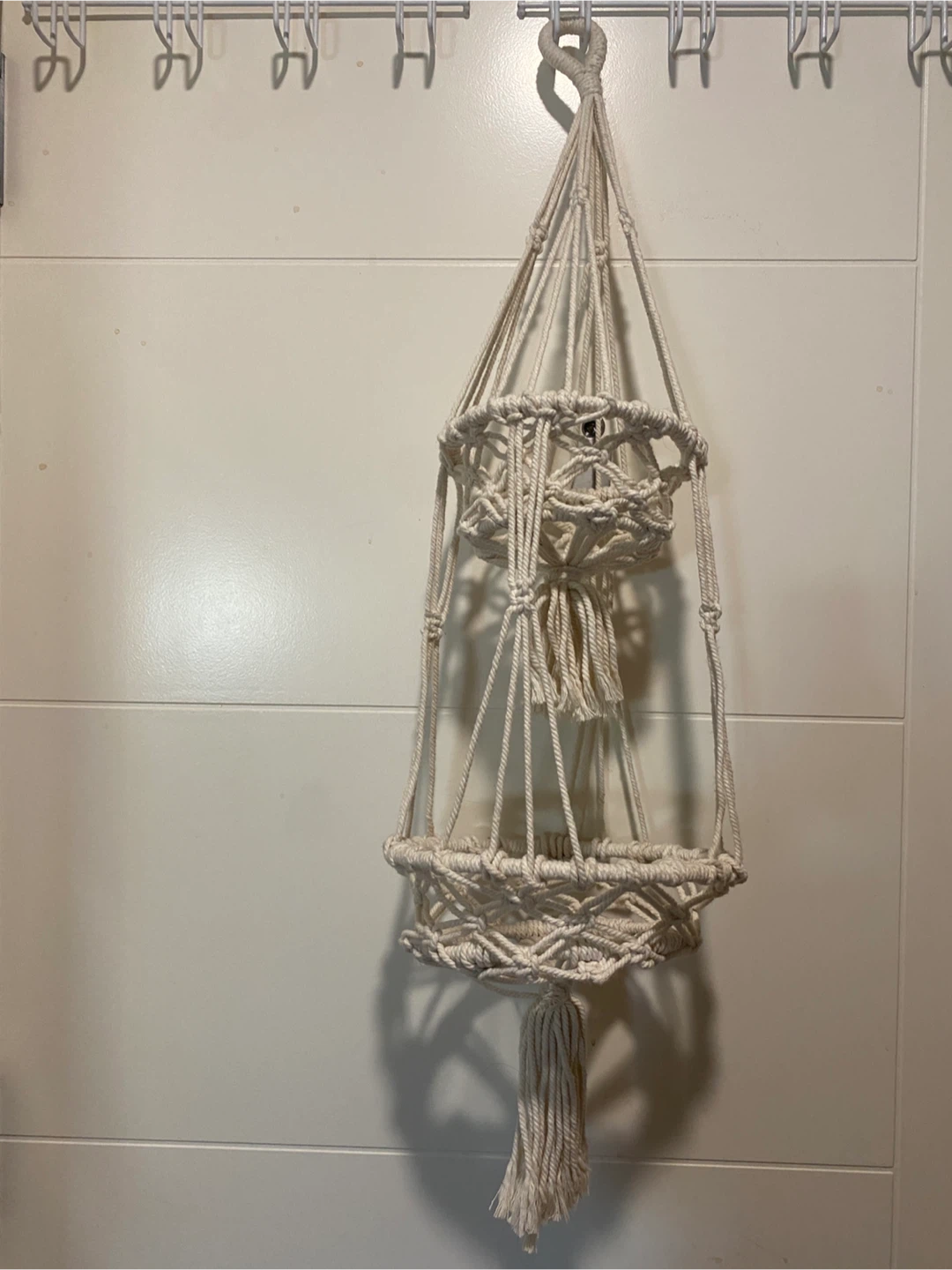 Two-Tier Macrame Hanging Planter - photo 2