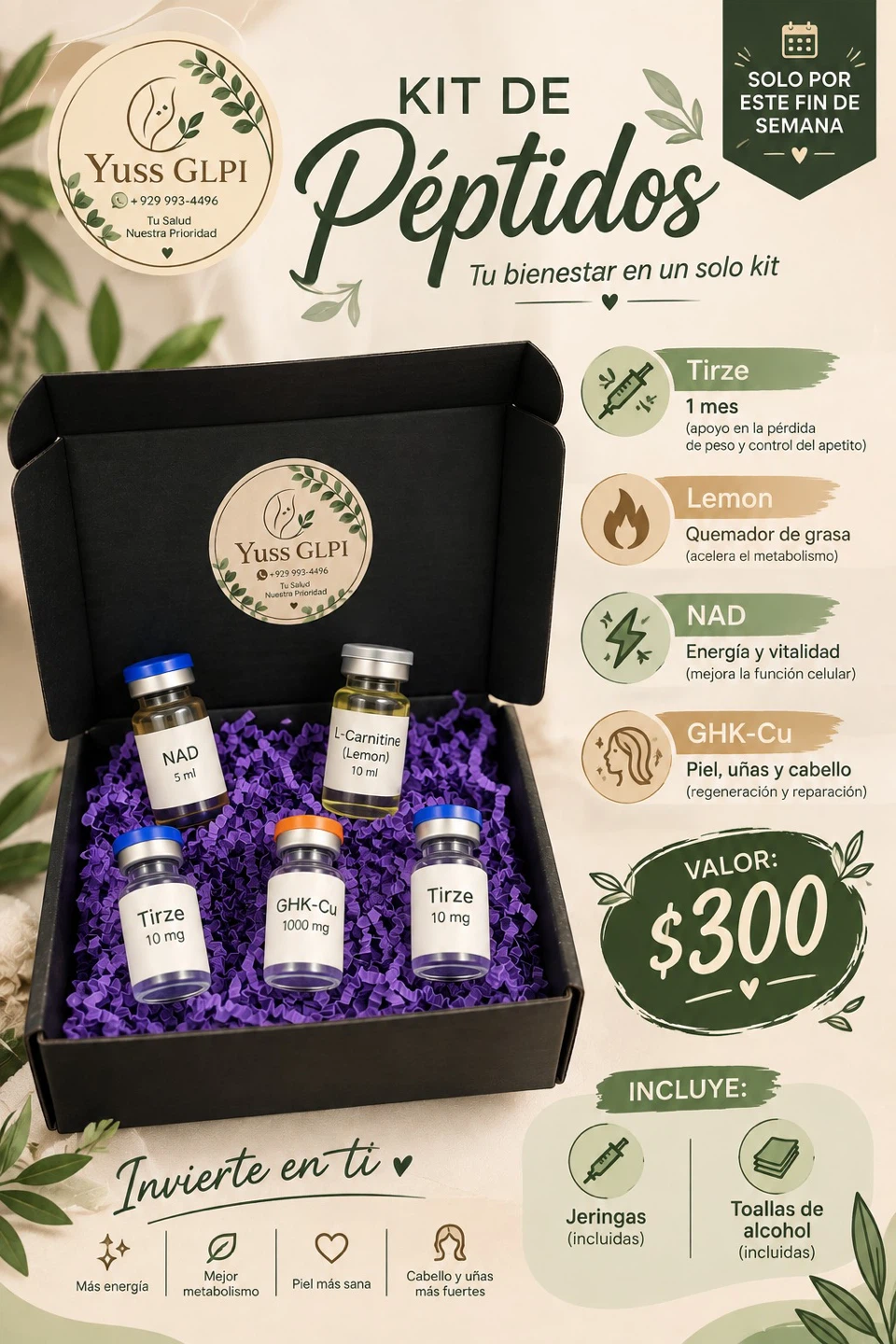 Yuss GLPI Peptide Supplement Kit