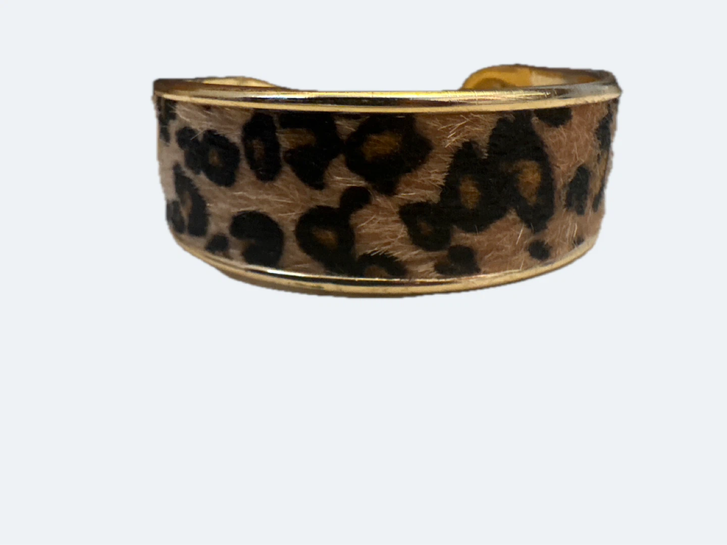 Leopard Print Cuff Bracelet