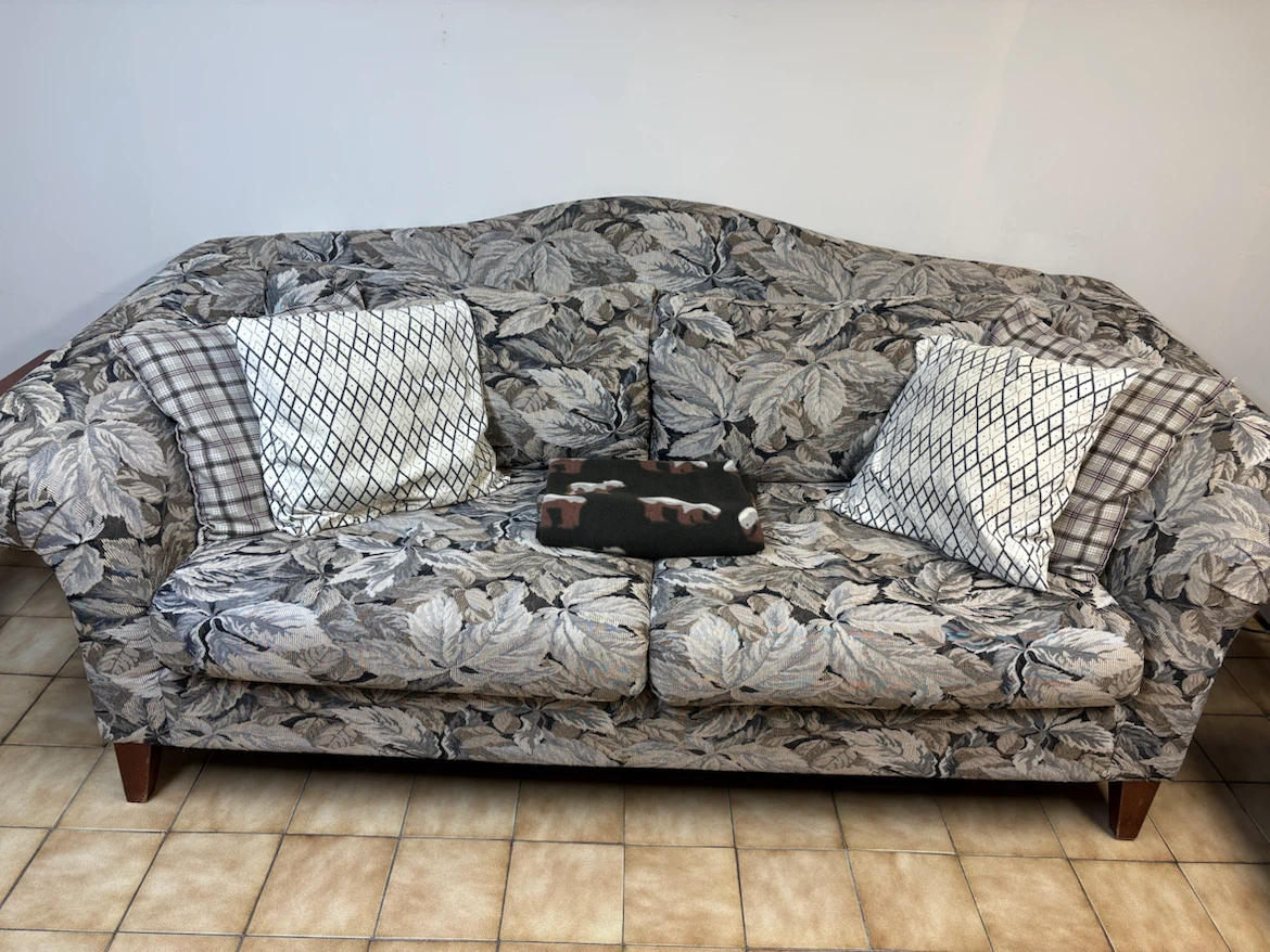 Floral pattern 2-seater sofa