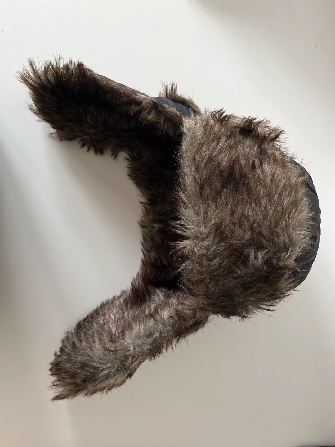 Black Ushanka Hat with Faux Fur🏈 - photo 2