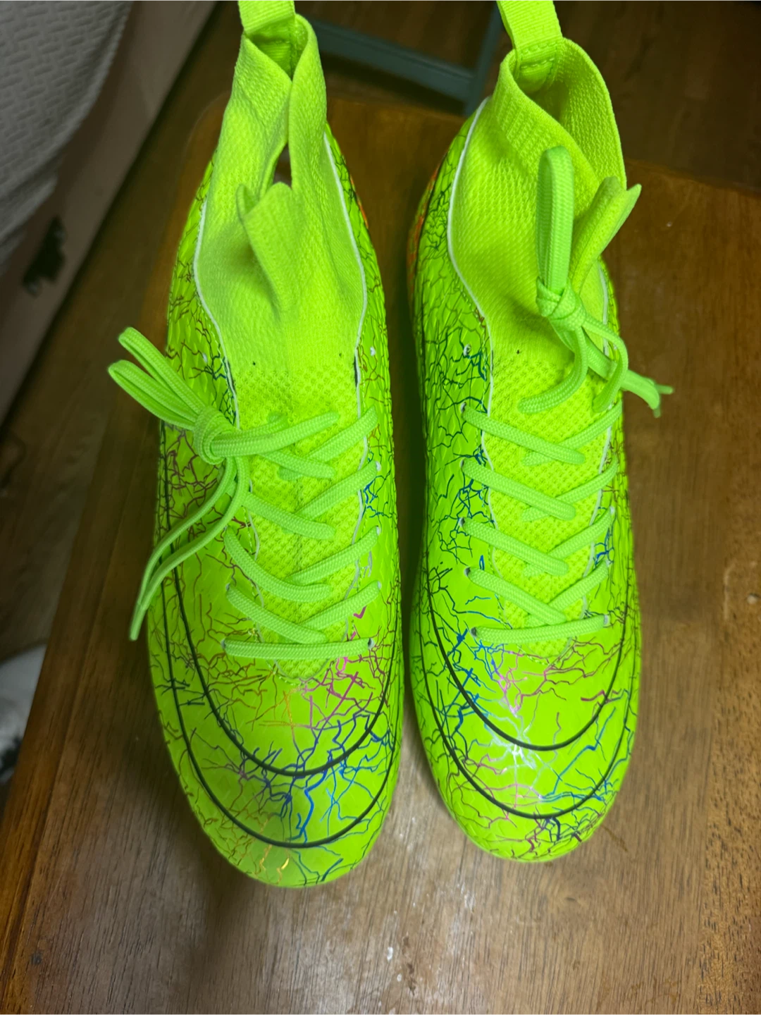 Men’s Soccer Cleats Neon Green Sz 42, US 9 - photo 4