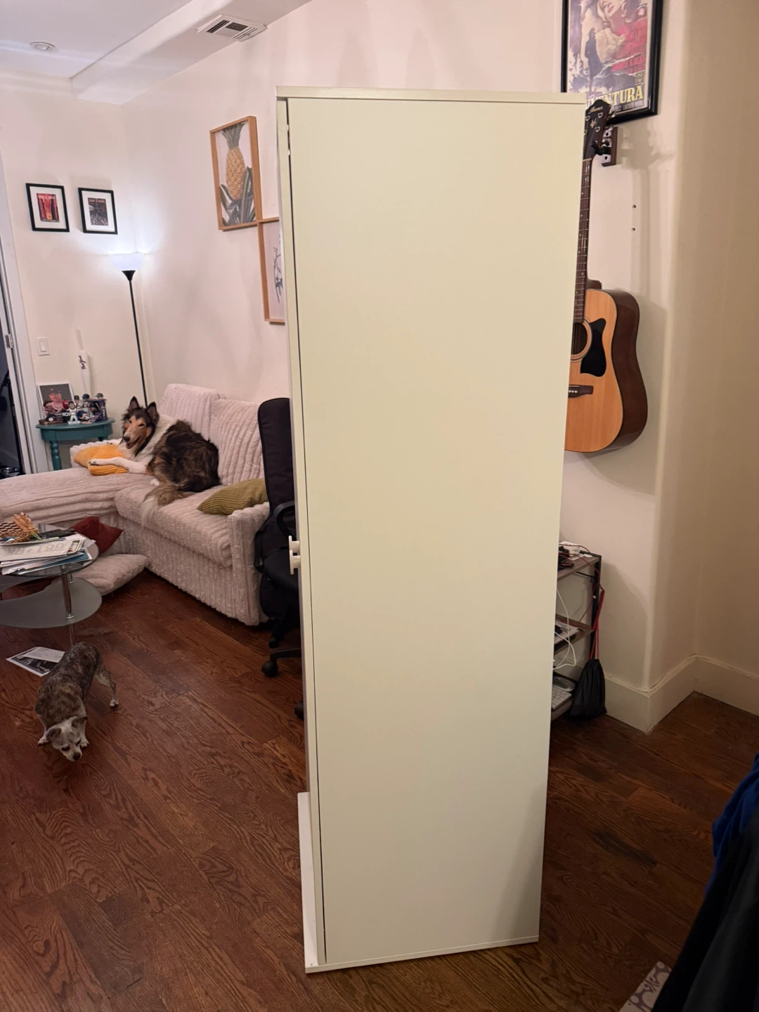 White Two-Door Wardrobe - photo 2