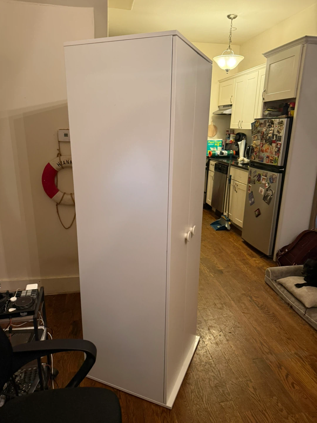White Two-Door Wardrobe - photo 3