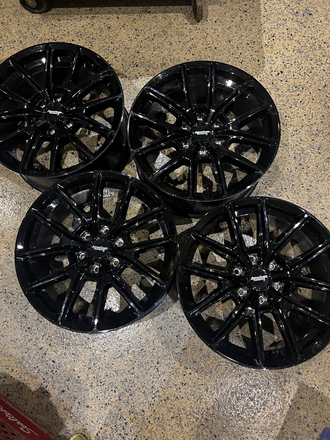 American Racing Gloss Black Wheels