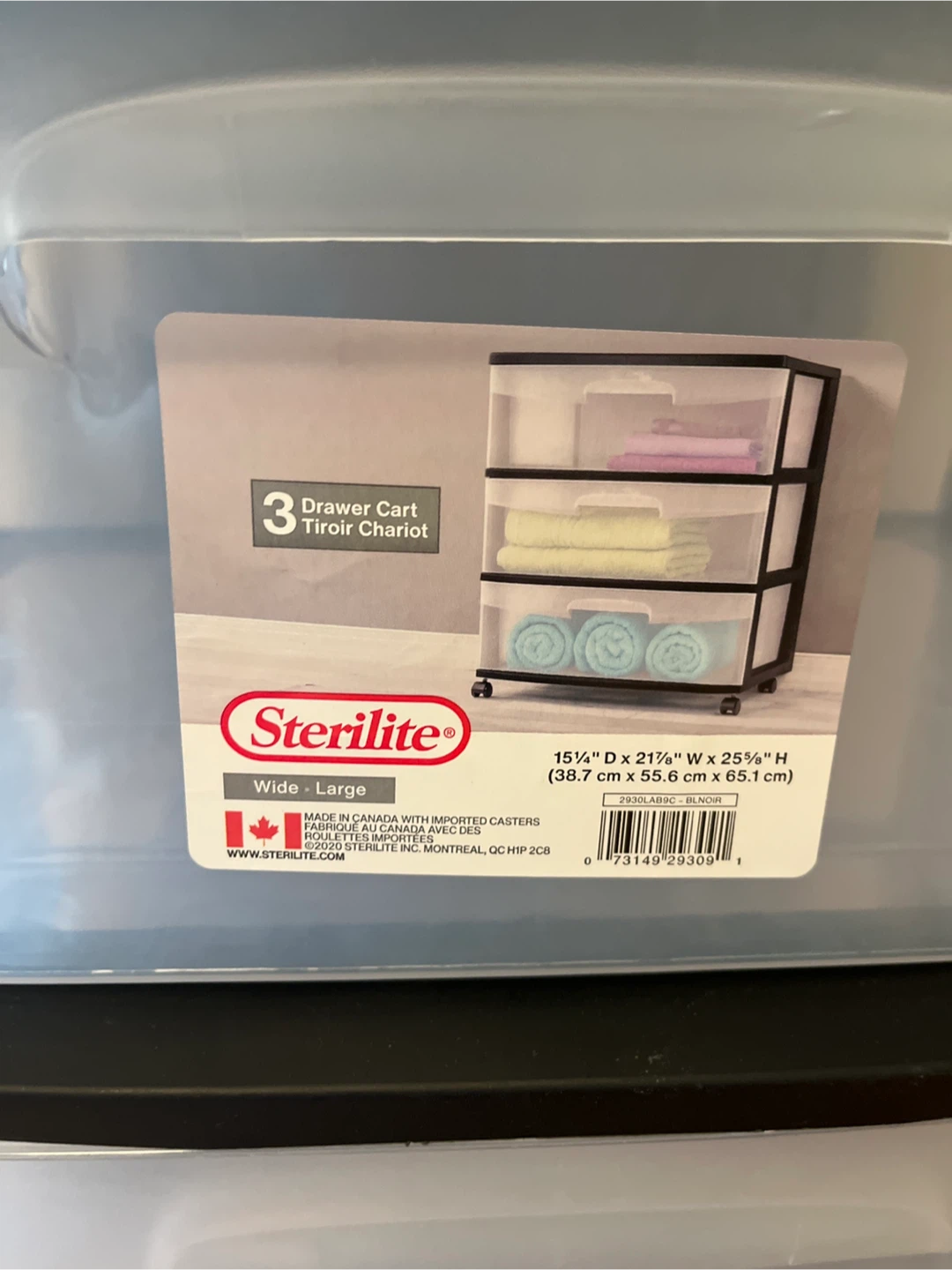 3 Drawer Cart+ 2 storage bins - photo 2