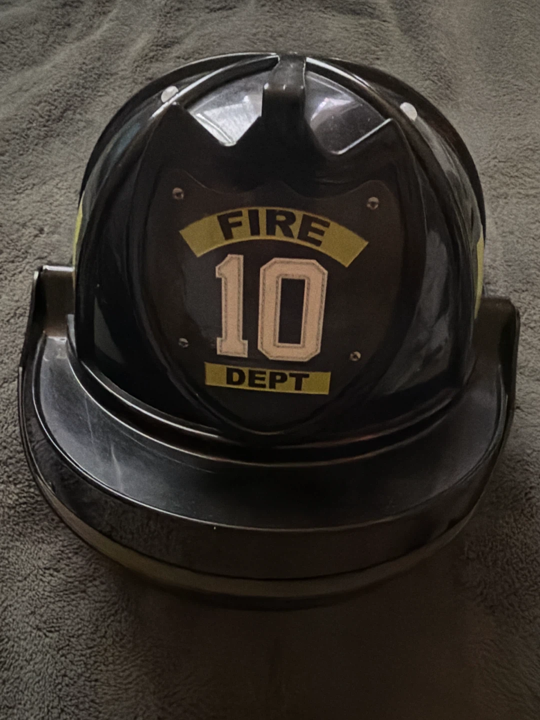 Black Firefighter Costume Helmet 🏈
