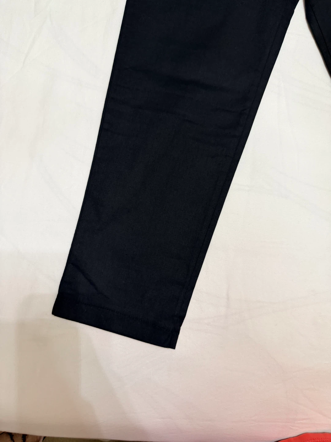 Black Elastic Waist Drawstring Pants - photo 5