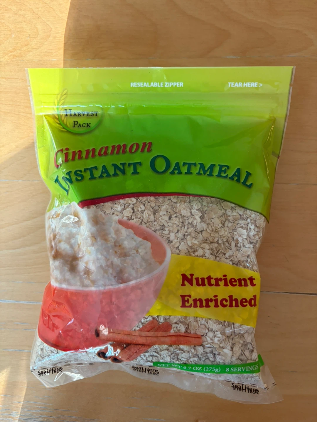🏈 Harvest Pack Cinnamon Instant Oatmeal 9.7 oz - photo 2