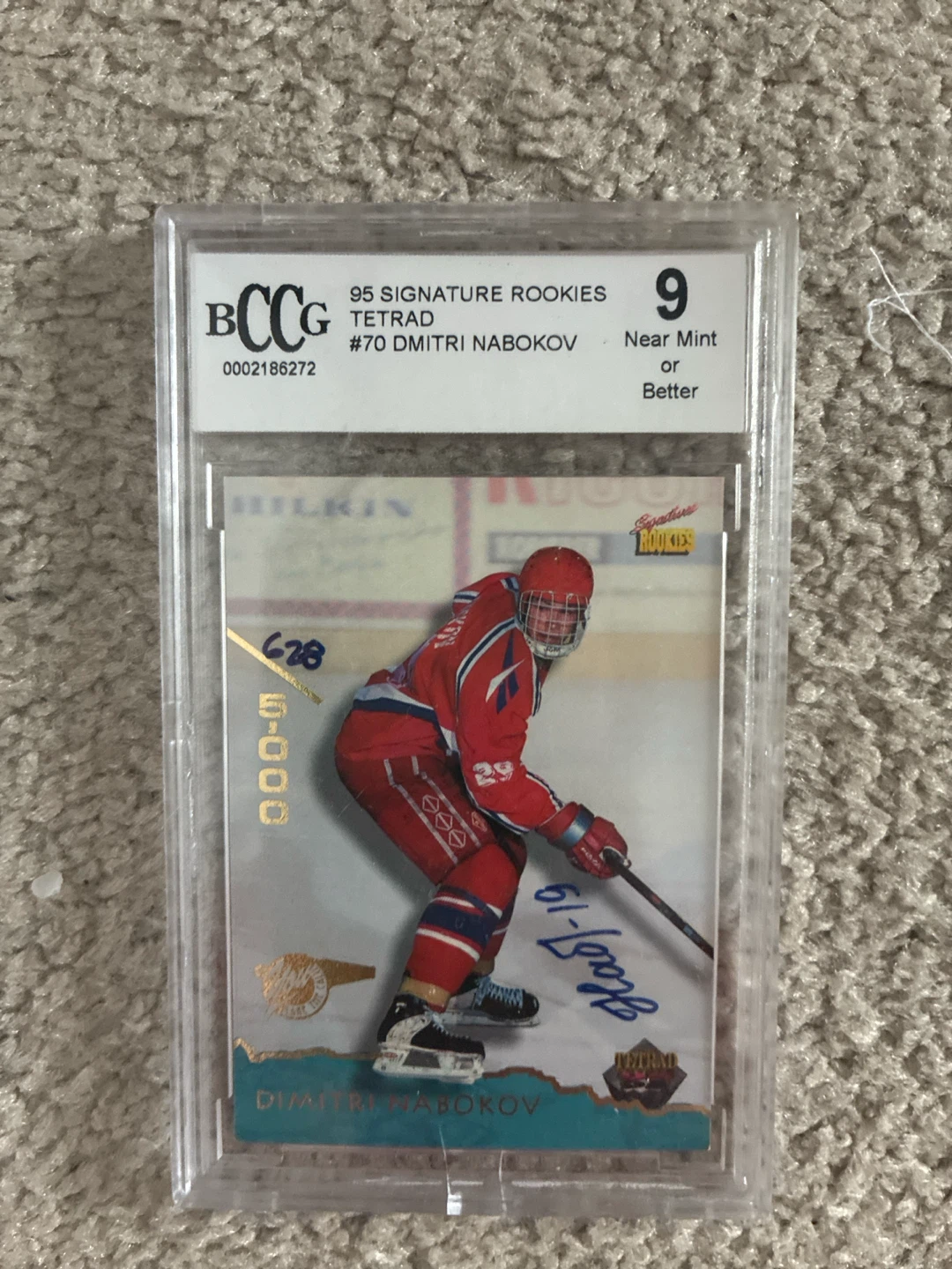 Dimitri Nabokov Collectable Hockey Card Signed #628