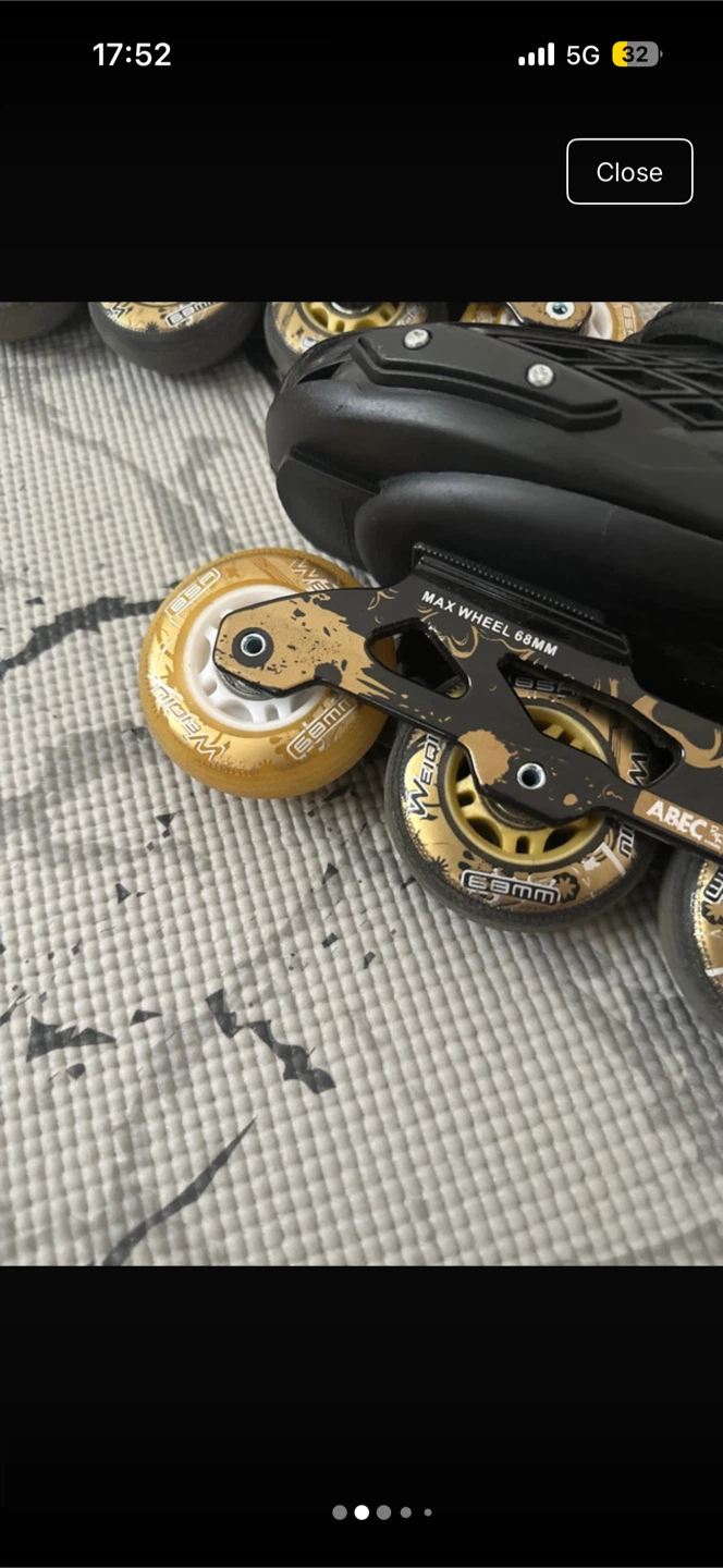 Weiqiu Inline Skates Black and Gold - photo 2