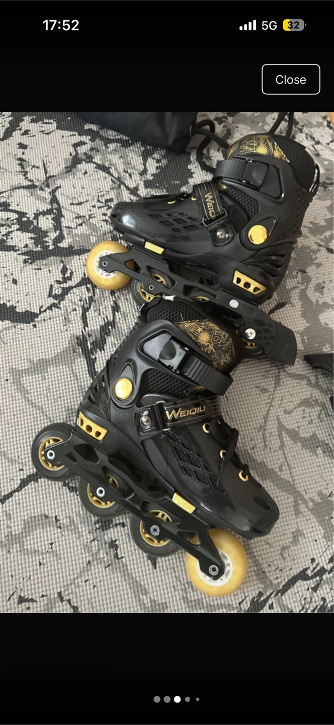Weiqiu Inline Skates Black and Gold - photo 3