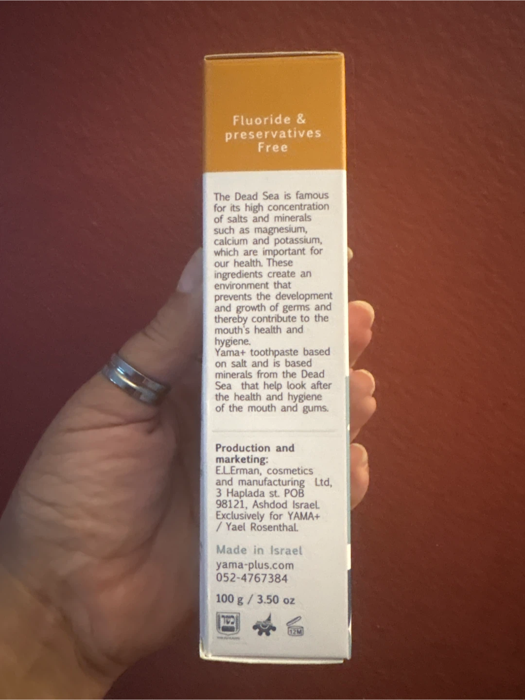 Yama+ Natural Dead Sea Toothpaste 🏈 - photo 3