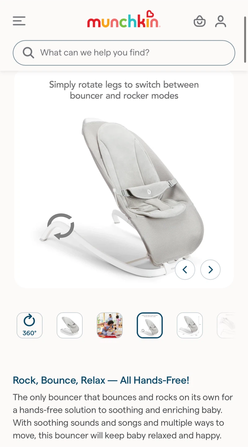 Munchkin Electric Bouncer and Rocker - photo 4