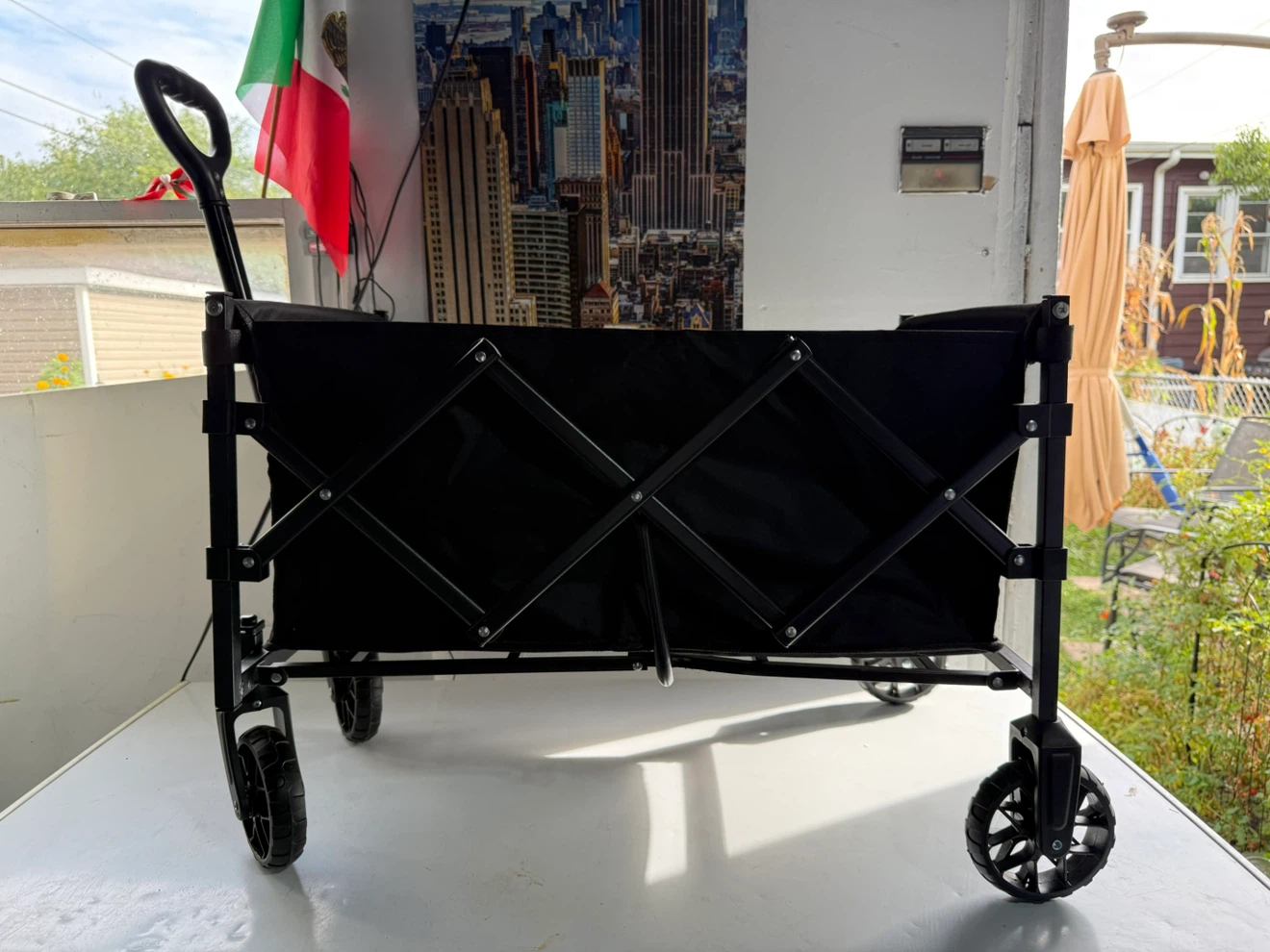 Collapsible Folding Utility Wagon Black