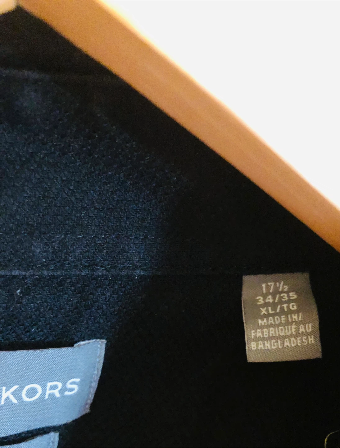 NEW Michael Kors Black Slim Fit Shirt 🏈 - photo 3