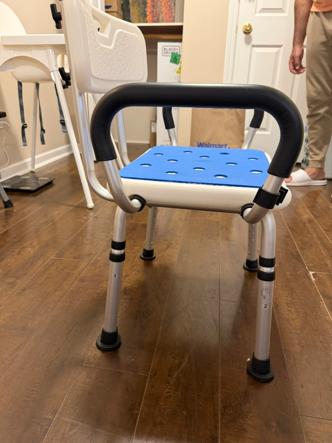 Adjustable Shower Chair with Arms - photo 2