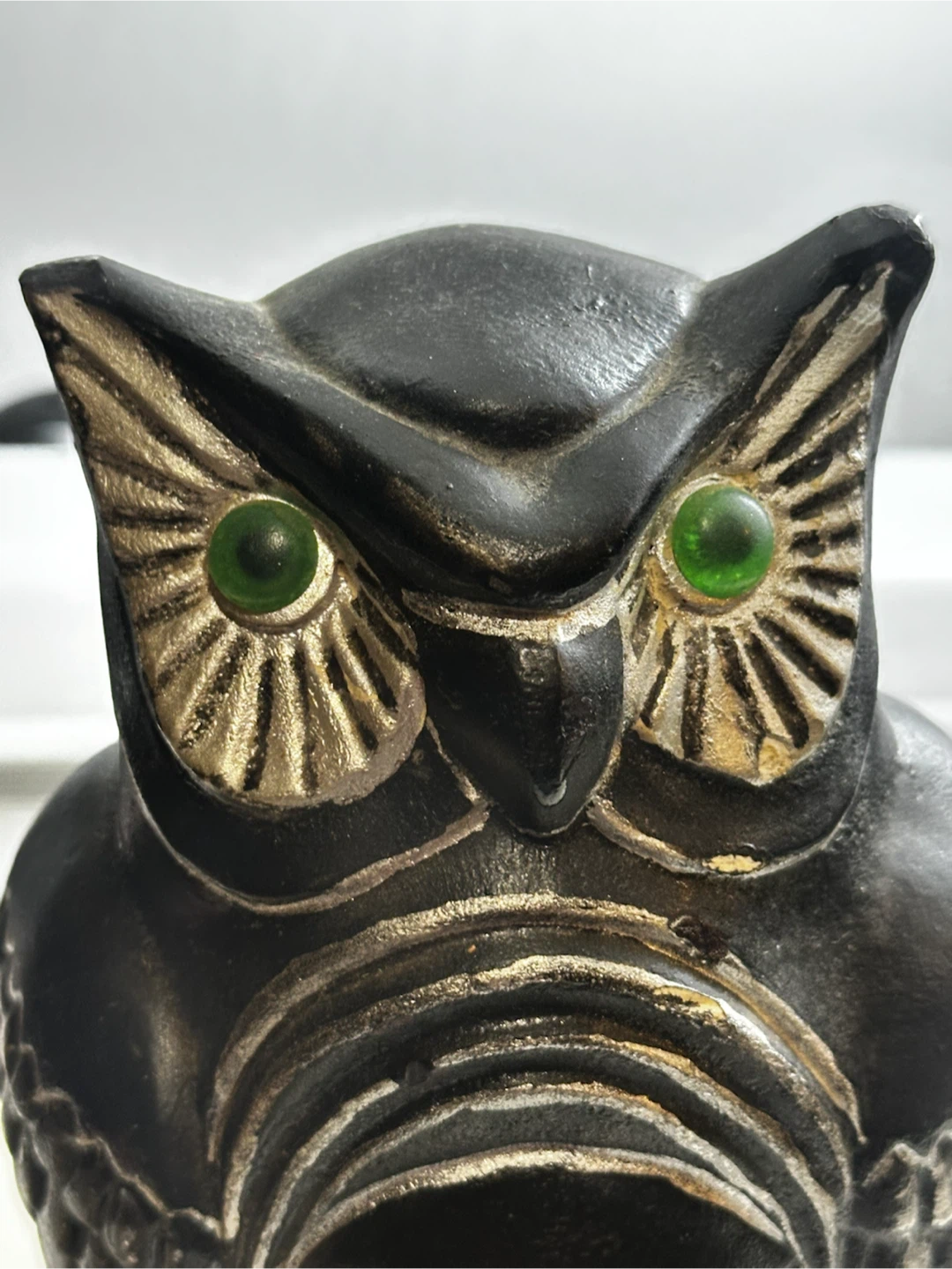 Vintage 1970s solid plaster owl - photo 3