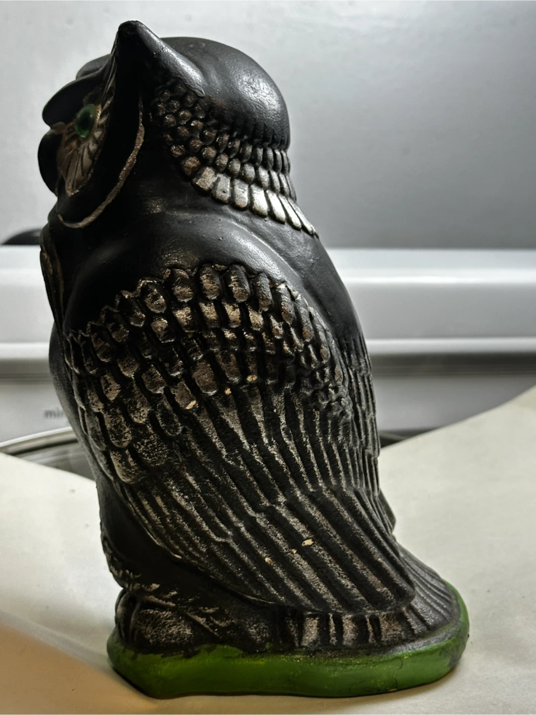 Vintage 1970s solid plaster owl - photo 5